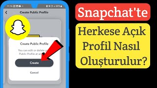 Snapchat'te Herkese Açık Profil Nasıl Oluşturulur?