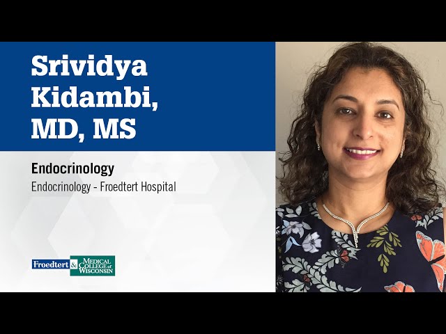 Watch Dr. Srividya Kidambi, endocrinologist on YouTube.