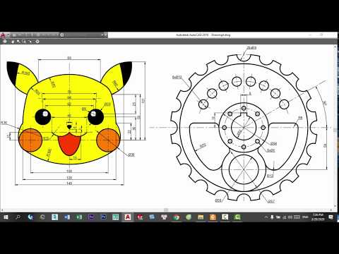 AUTOCAD CƠ KHÍ - HƯỚNG DẪN VẼ AUTOCAD 2D CƠ KHÍ BÀI - 5