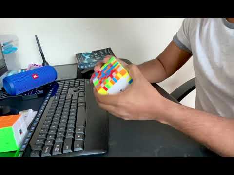 9x9 Rubik’s cube solving - Timelapse