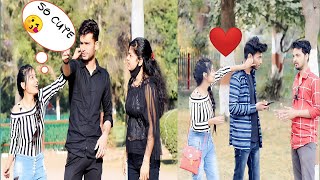 Pulling Strangers Cheeks Cute Reaction Prank Ishu Tripathi