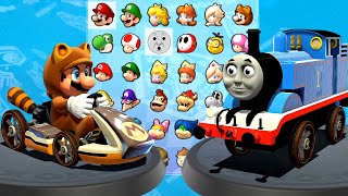 Mario Kart 8 Deluxe 2-Player - Tanooki Mario Vs Thomas The Tank The Best Racing Game