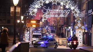 French police scour streets of Strasbourg after shooting kills multiple people at Christmas market