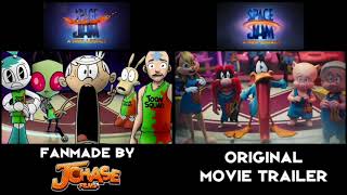 Space Jam 2 And Nicktoons Parody Side-Byside Comparison