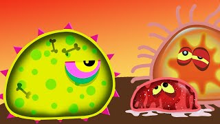 ЛИЗУН ГЛАЗАСТИК съел все вокруг ЧАСТЬ#7 игра Mutant Blobs Attack на канале Мистер Игрушкин