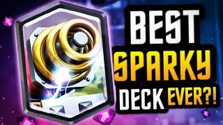 +400 TROPHIES in 1 DAY w/ SPARKY RAGE DECK?! 36-0 INSANE!
