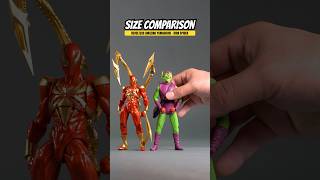 Size Comparison Kaiyodo Revoltech Amazing Yamaguchi Marvels Spider-Man - Iron Spider
