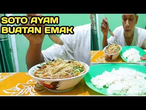 MUKBANG CHICKEN SOTO MADE BY MOM..!!??