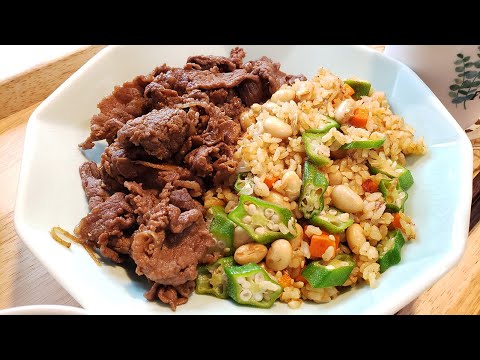 Thịt bò hầm ăn cùng cơm rang rất thơm ngon
