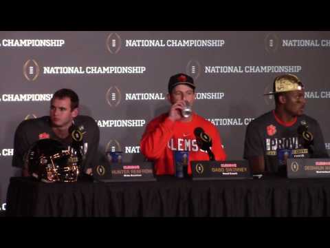 Tigernet Com Dabo Swinney Postgame Press Conference After Winning National Tigernet Com Dabo Swinney Postgame Press Conference After Winning National