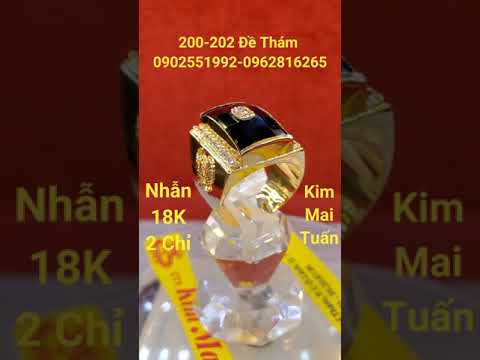 💕 Nhẫn hột Xanh Đen có tấm móc máy Vàng 18K nặng 2 chỉ giá là 7 Triệu VNĐ đổ lại nha mọi người 🥰
