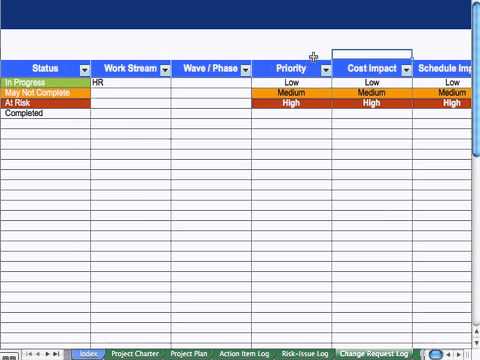 change log template