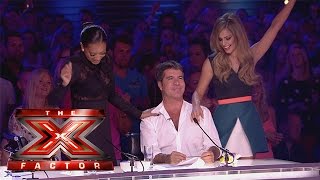 Cheryl and Mel do a little dancing | Arena Auditions Wk 1 | The X Factor UK 2014