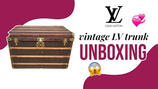Vintage Louis Vuitton Trunk Unboxing My First Vintage Trunk