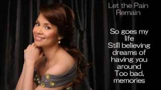 Watch Lea Salonga Let The Pain Remain video