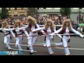Csilla néni és klónjainak tánca a kőszegi szüreti felvonuláson, 2010-ben