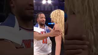 Iggy Azelia came to congratulate Brunson after his 40 piece in MSG!#shorts
