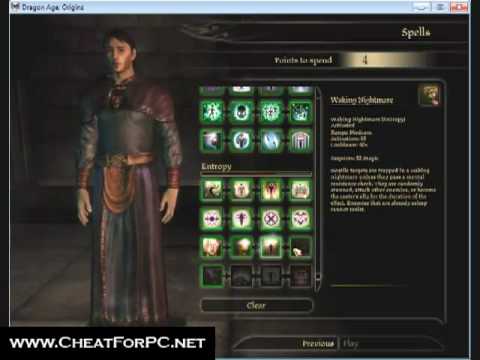 cheatforpc.net - Dragon Age: Origins Cheats (PC) - Attributes, 