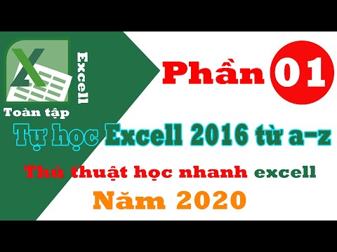 Phần 1 Các hàm trong Excel - HƯỚNG DẪN HỌC EXCEL - Cách làm bài tập Excel Tự học excell từ a-z.