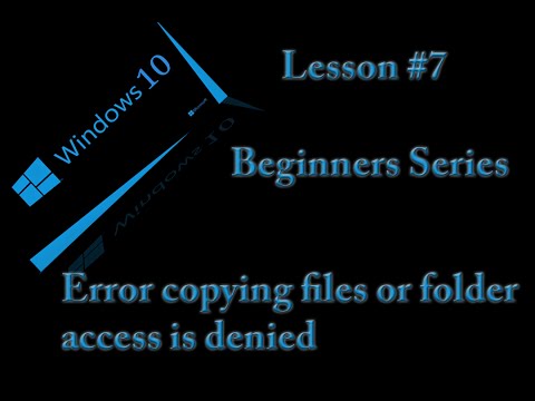 @Microsoft @Windows 10 - Error copying files or folder access is denied