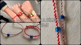 Marteniçka Bileklik Yapımı | Diy Super Easy Martenitsa Bracelet | March Bracelet