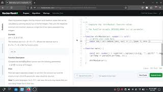 8 Hackerrank Problem Solving - Minimax Sum