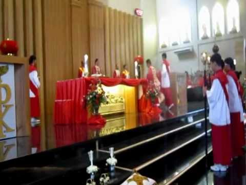 Lagu Pembuka He Sin Nien dlm Misa Tahun Baru Imlek 2563 di grj...