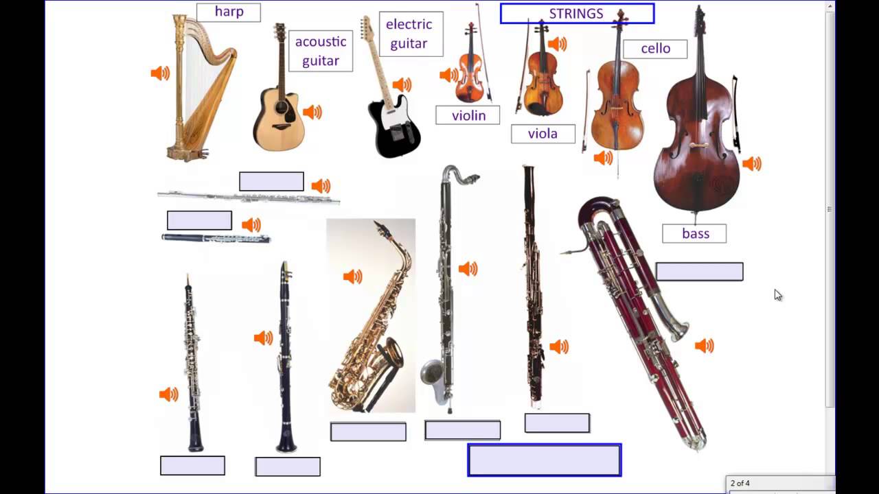 Musical Instruments, Part 1 of 2 - YouTube