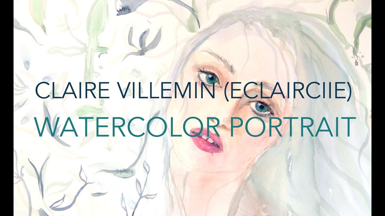 Watercolor portrait - spirit wind