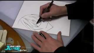 Desenhando Muto Ashirogi de Bakuman, por Takeshi Obata