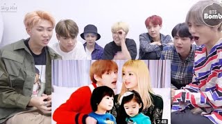 BTS Reaction to l BTS X BLACKPINK COUPLE SHIPS [TAELICE]
