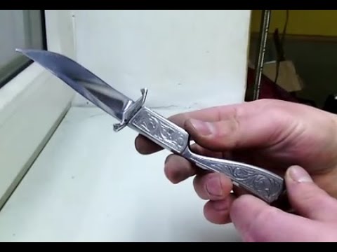 Как сделать кнопочный выкидной нож