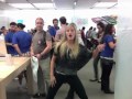 dancing at the apple store