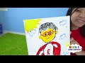 Painting Ryan Challenge Superhero Red Titan Daddy vs Mommy