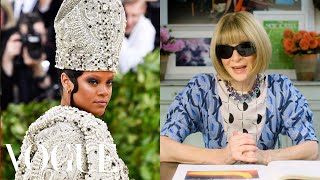 Anna Wintour Breaks Down 13 Met Gala Looks From 1974 to Now | Life in Looks | Vogue