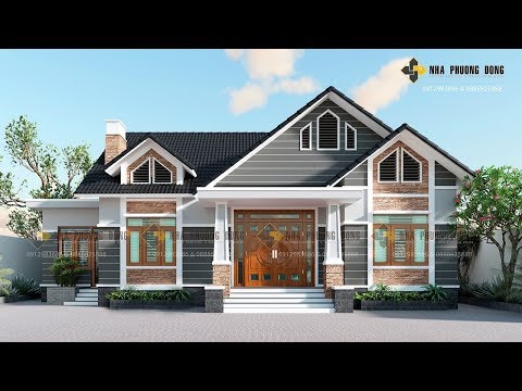 Mẫu nhà cấp 4 đẹp, được rất nhiều người thích và tham khảo để xây nhà.