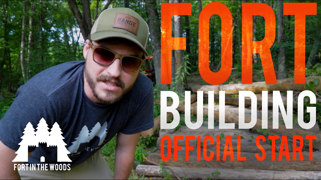 Ep. 6 Fort Building | Staking Out the Walls and Corners For the Fort In The Woods | FITW