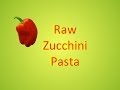 RAW VEGAN Zucchini Pasta with Tomato Sauce. VERY EASY to prepare.