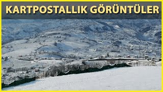 Beyaza Bürünen Boztepe’de Kar Manzaraları