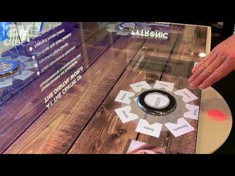 DSE 2019: Zytronic Demos Third-Party Button Embedded into Touch Table