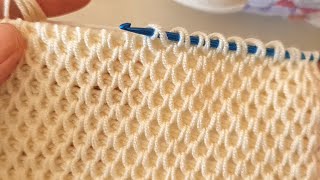 Yapımı çok kolay muhteşem işkembe Tunus işi örgü modeli Knitting Crochet Tunisia