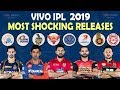 IPL 2019 | Most Shocking Releases | All Teams Released Players List | CSK MI DD SRH RCB RR KKR KXIP