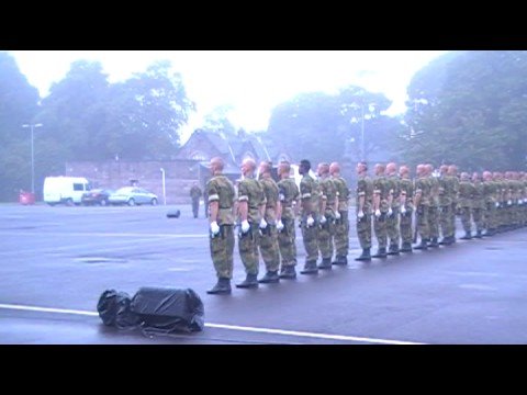 2008 Edinburgh Military Tattoo - HMKG practicing at Redford Barracks