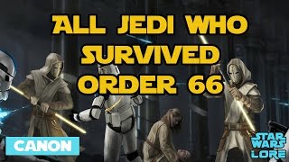 Every Jedi Who Survived Order 66 (CANON) - Star Wars Lore