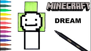 Easy Drawing Minecraft Dream I Kolay Minecraft Dream Çizimi I Minecraft Karakter