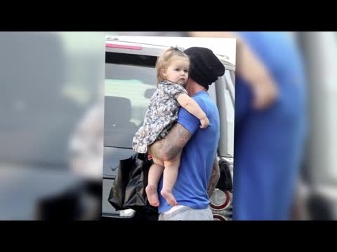 Beckham Essence on Seven Is Daddy S Little Girl   Splash News   David Beckham Video
