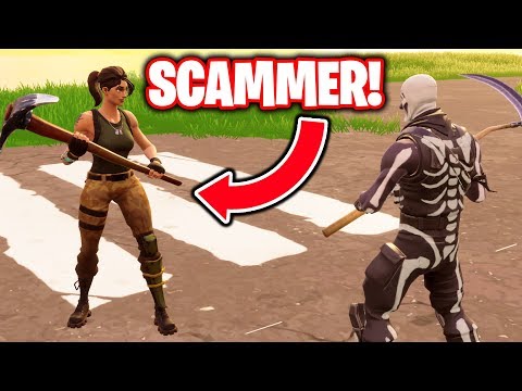 11 YEAR OLD KID TRIES SCAMMING ME IN FORTNITE FOR MY SKULL TROOPER!!