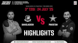 Highlights | 3rd T20I | Bank Bangladesh Vs Pakistan T20I Series