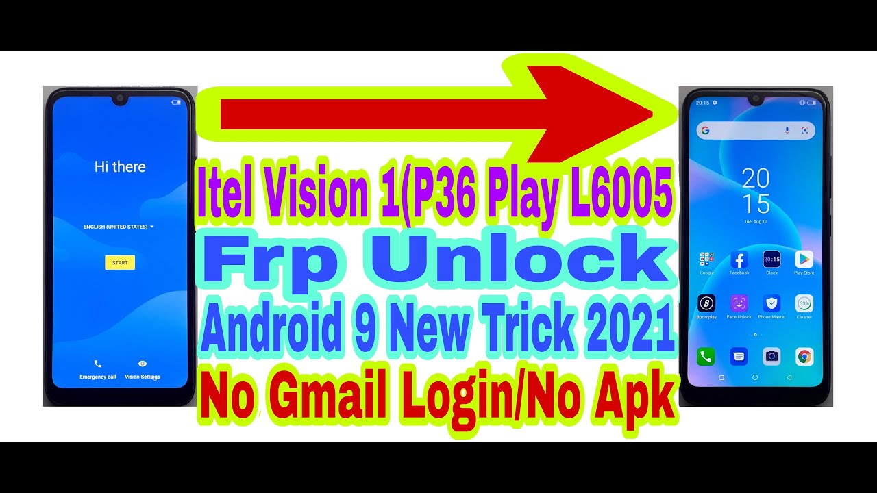 Itel Vision 1 (P36 Play) L6005 | 9.0 Frp Bypass Without Itel Vision 1 (P36 Play) L6005 | 9.0 Frp Bypass Without