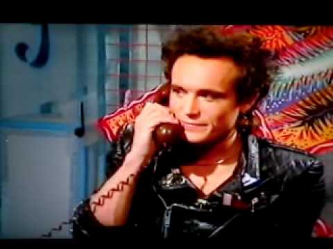 Adam Ant on Saturday SuperStore promoting his puss in boots song